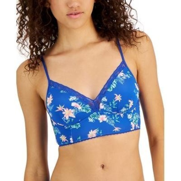 Inc International Concepts Bralette Vacation Trop Lace-Trim, L - Picture 1 of 1